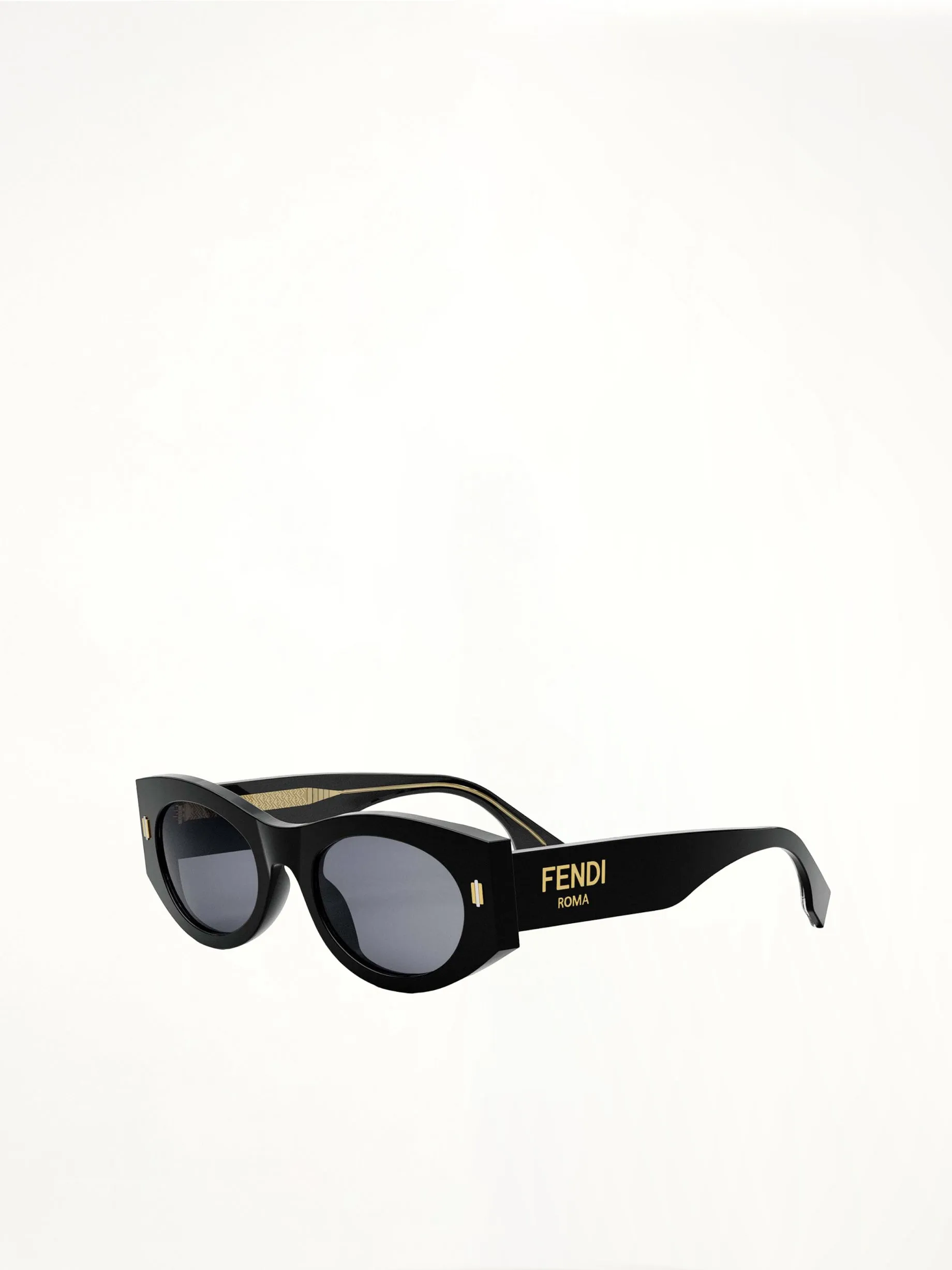 Fendi FE40125F 5301V Acetate Sunglasses in Black/Gold sold by MARAIS product image thumbnail 2