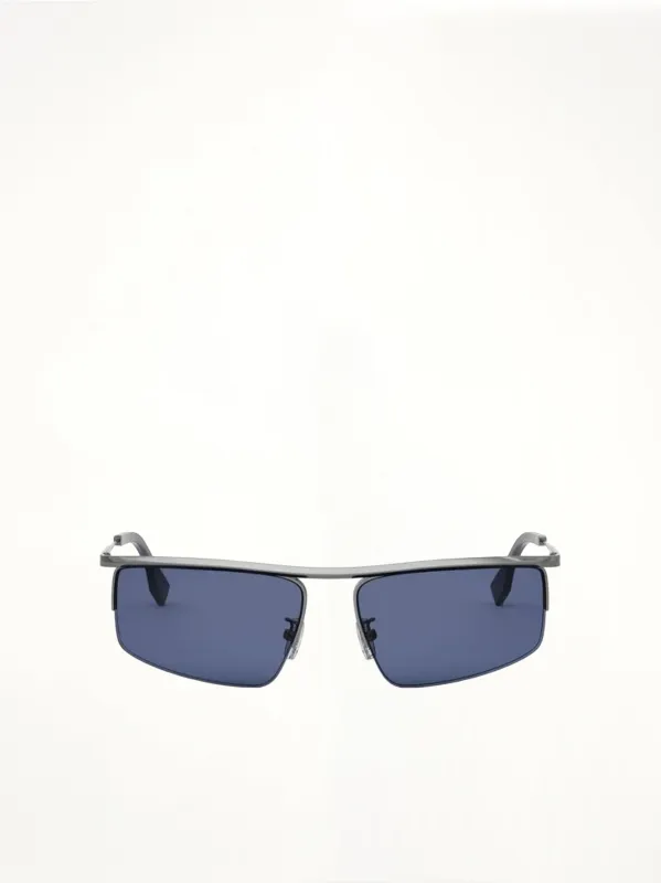Fendi FE40141U 6012V Metal Sunglasess in Grey/Blue sold by MARAIS