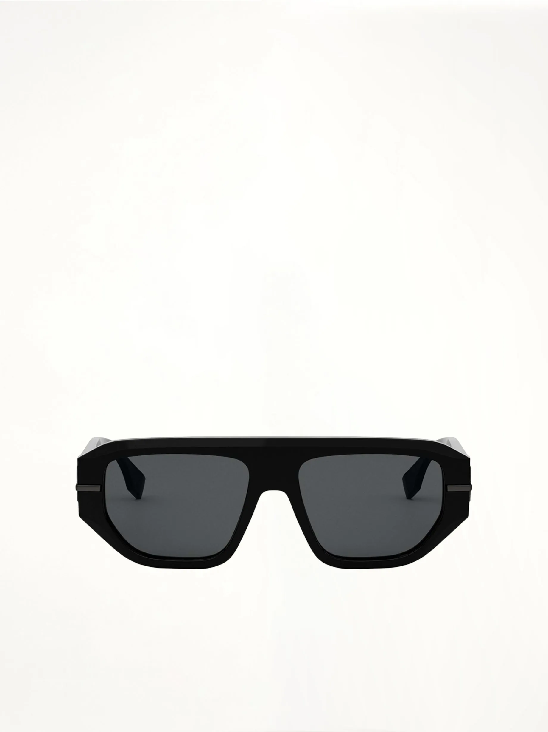Fe40142I Acetate Sunglasses in Black/Silver sold by MARAIS