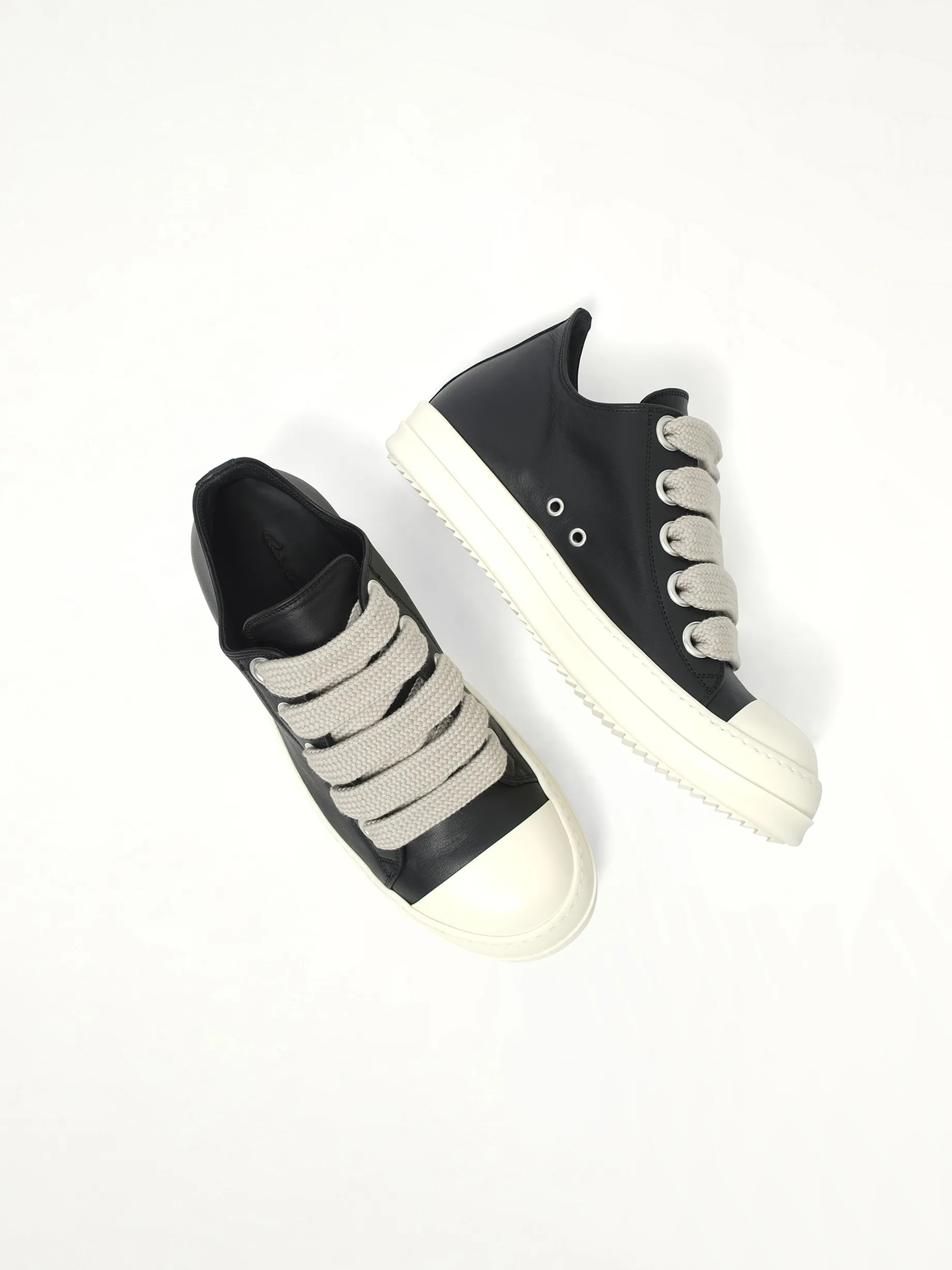 Jumbolace Low Sneaks in Black/Milk/Milk sold by MARAIS product image thumbnail 4