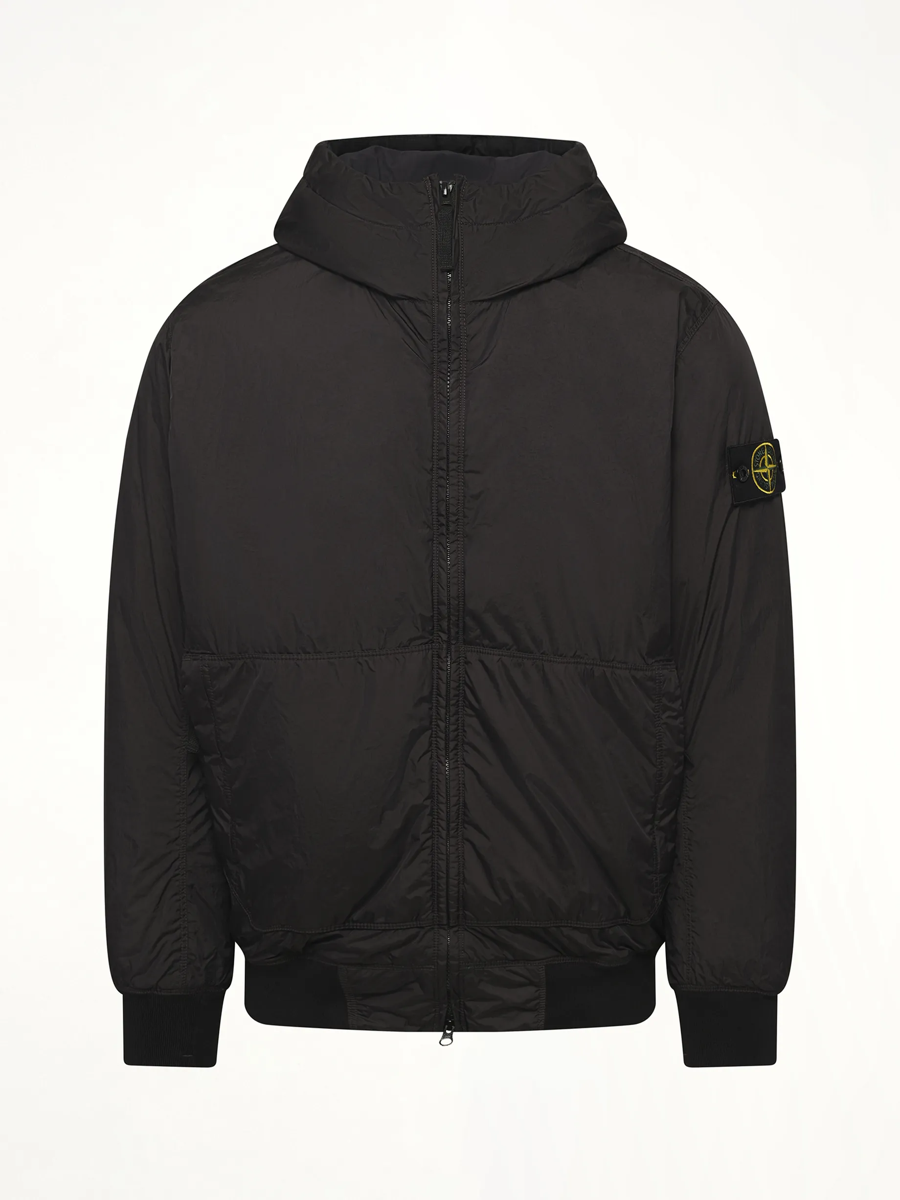 410001 Garment Dyed Crinkle Reps Jacket in Black sold by MARAIS product image thumbnail 2