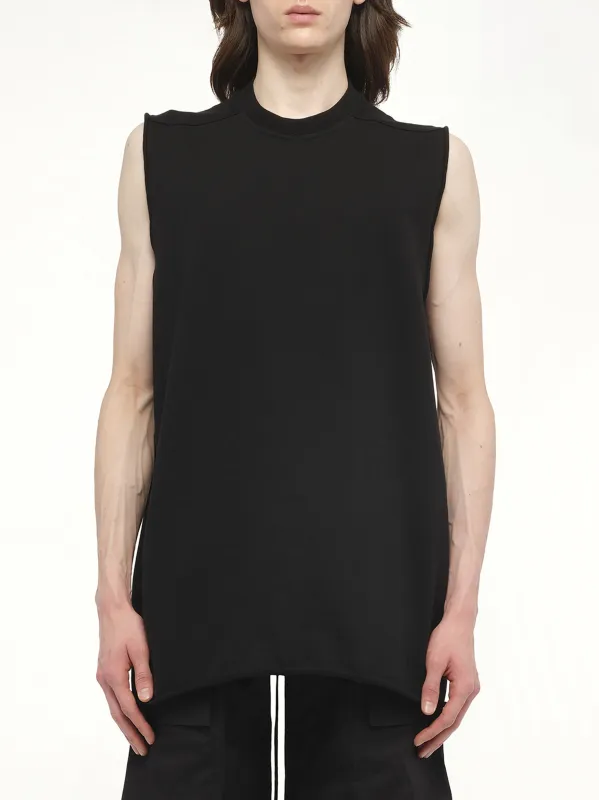 Jumbo Sleeveless Tank in Black sold by MARAIS