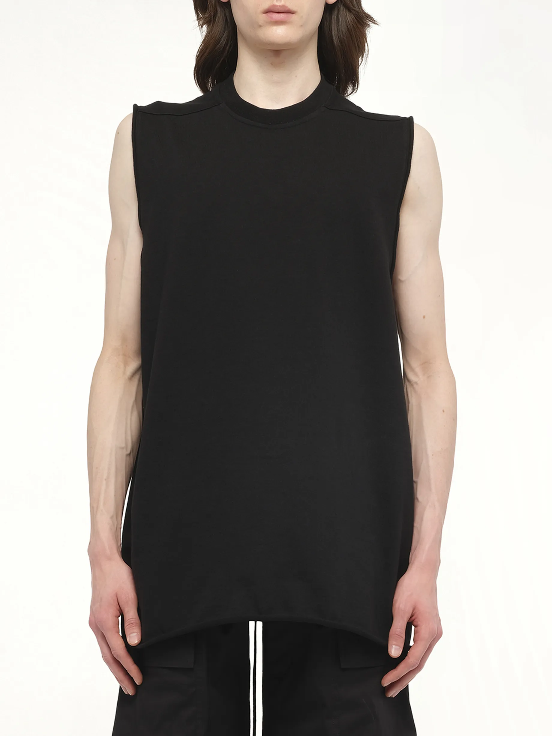 Jumbo Sleeveless Tank in Black sold by MARAIS