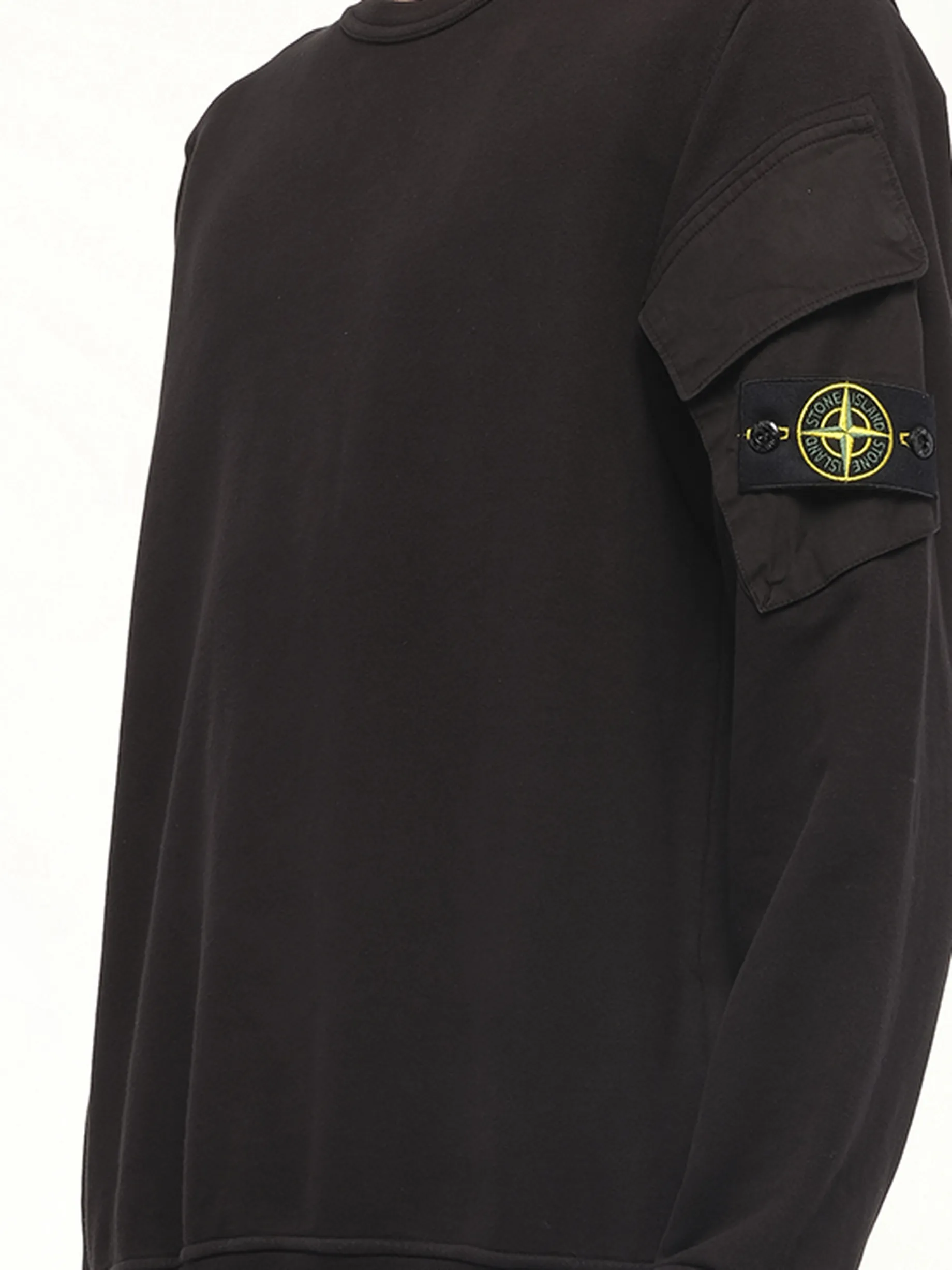 610000 Cotton Fleece Sweatshirt in Black sold by MARAIS product image thumbnail 3