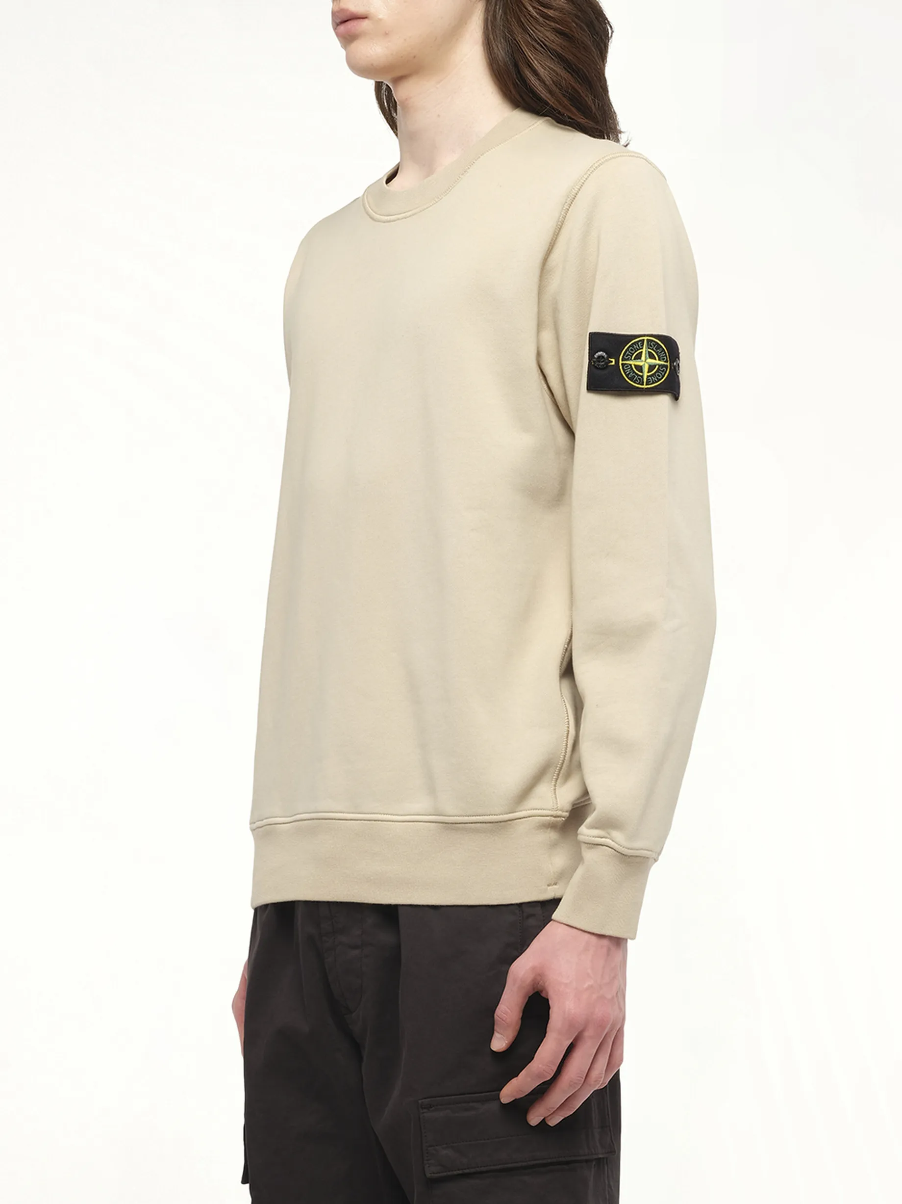 610006 Cotton Fleece Sweatshirt in Desert sold by MARAIS product image thumbnail 5