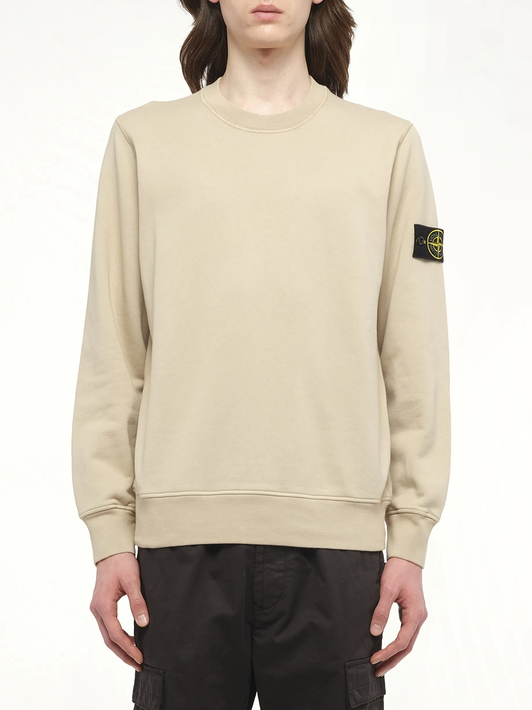 610006 Cotton Fleece Sweatshirt in Desert sold by MARAIS