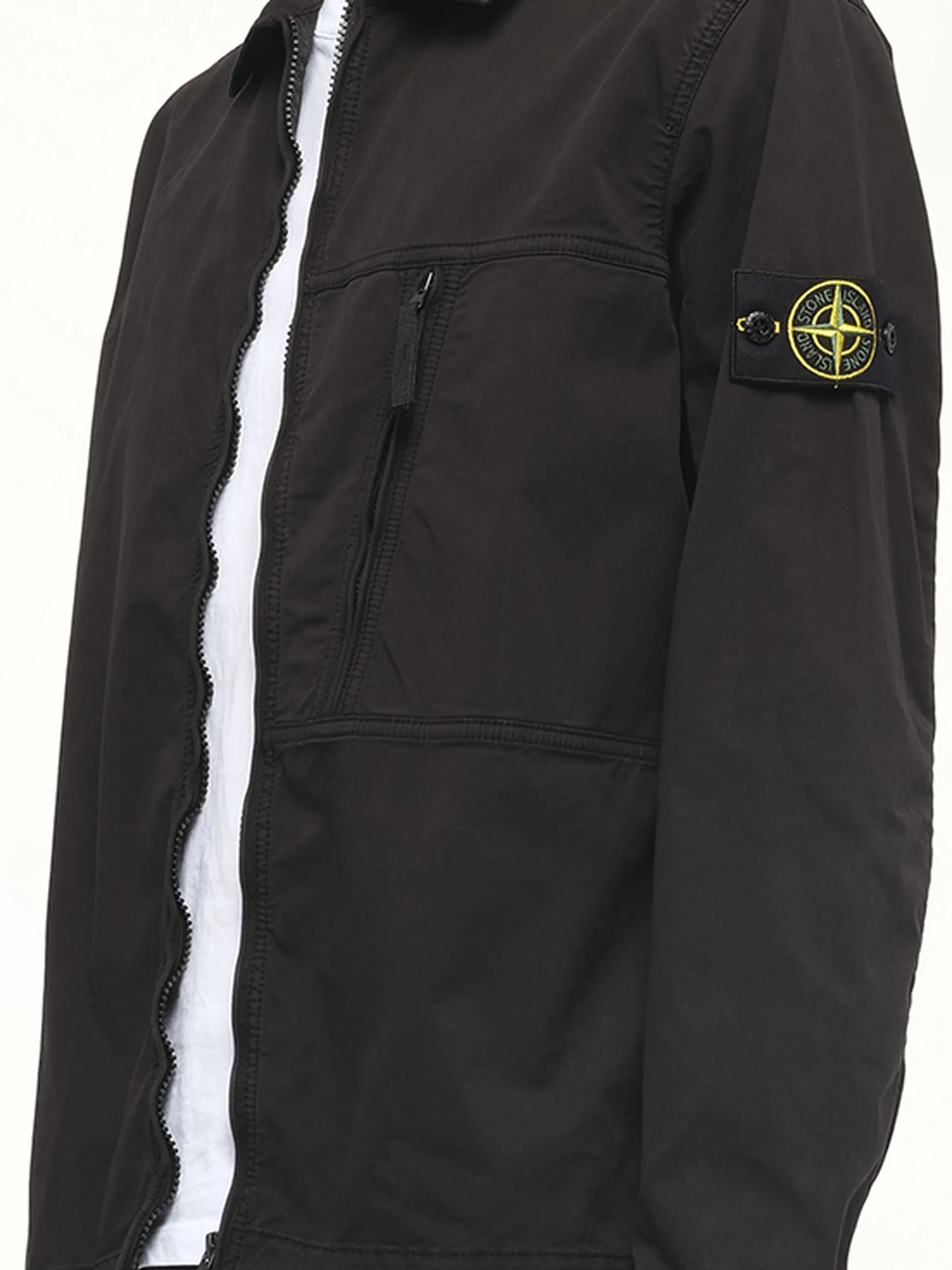 120000 Supima Overshirt in Black sold by MARAIS product image thumbnail 3