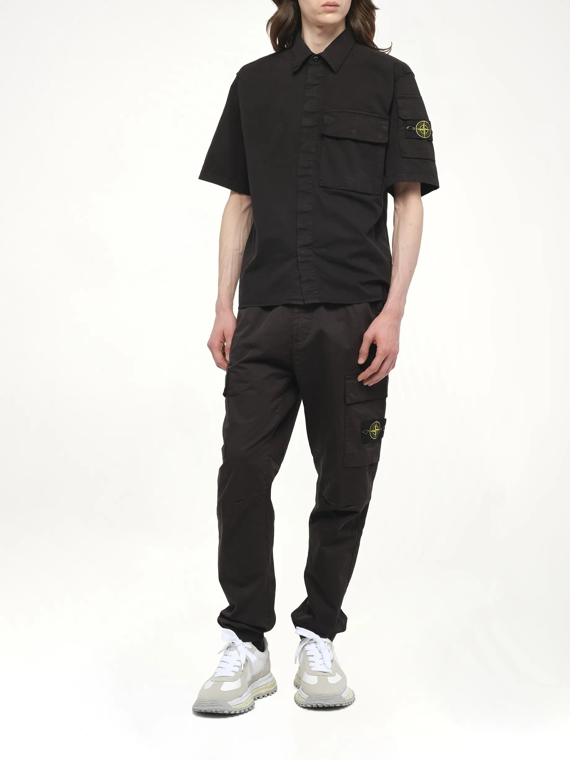110000 Supima Shirt M/Corta in Black sold by MARAIS product image thumbnail 4