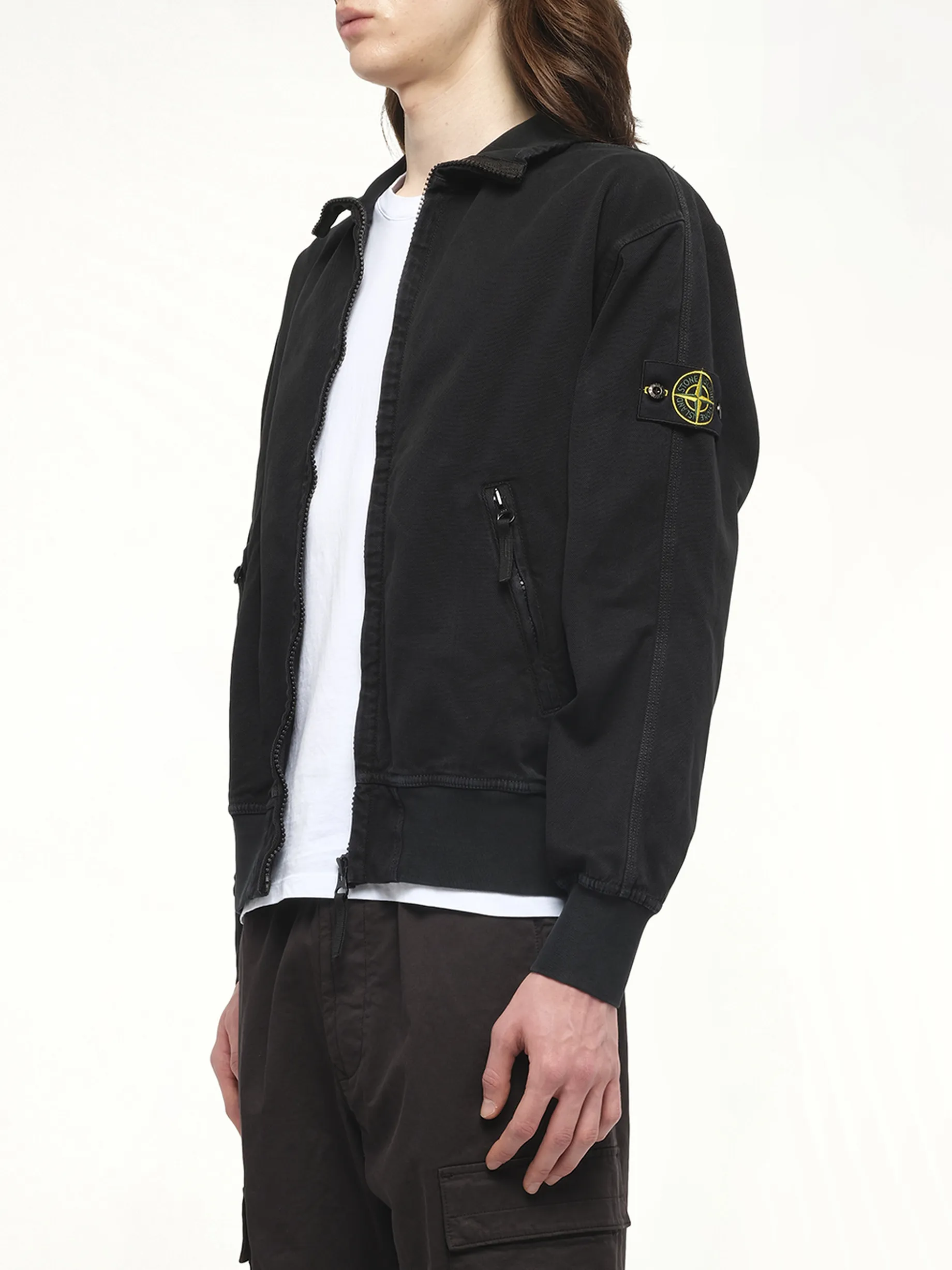 610005 Giubbotto Zip Up Cardigan in Black sold by MARAIS product image thumbnail 5