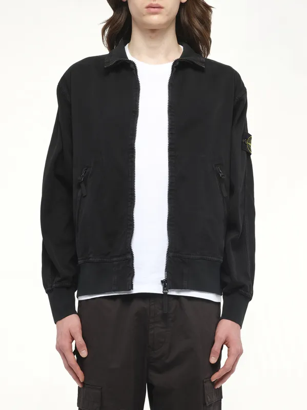 610005 Giubbotto Zip Up Cardigan in Black sold by MARAIS