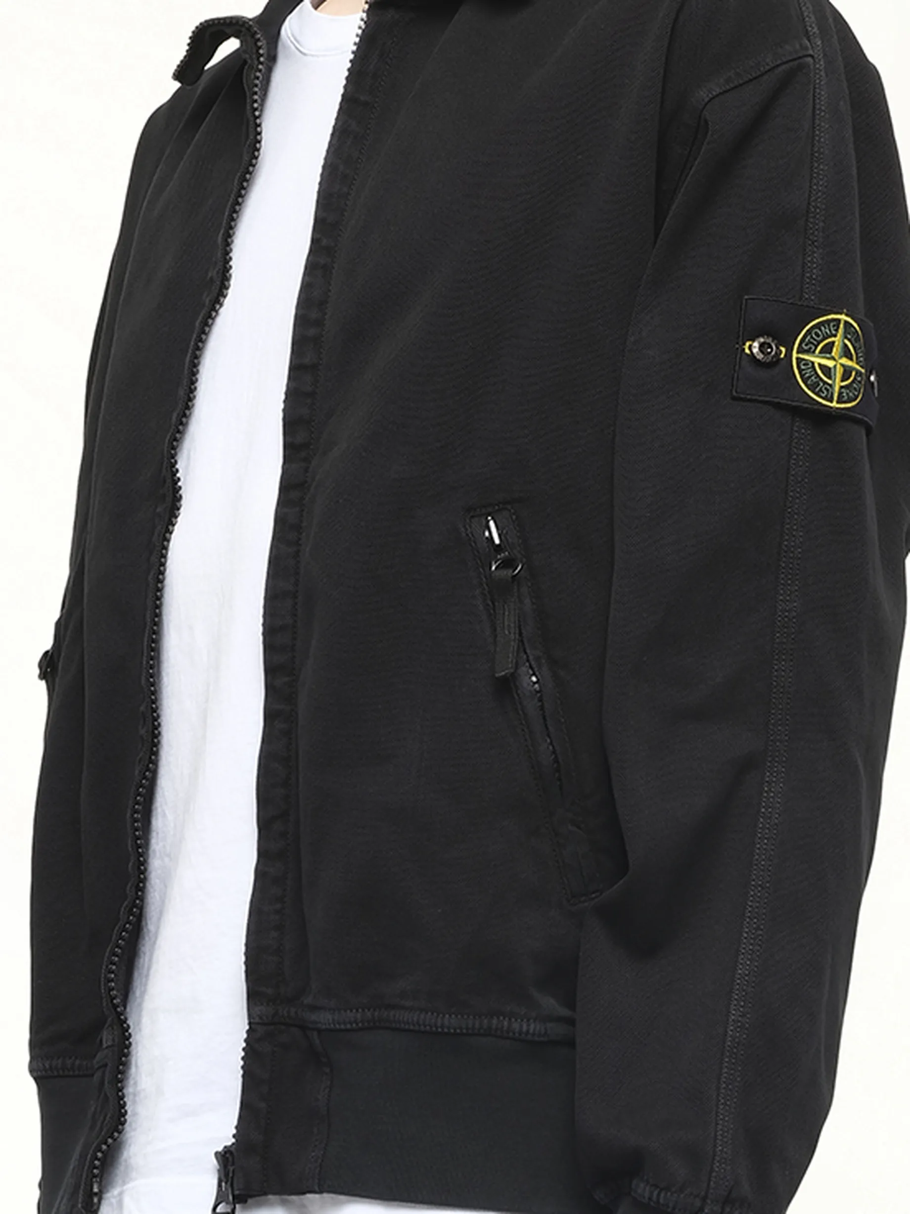 610005 Giubbotto Zip Up Cardigan in Black sold by MARAIS product image thumbnail 3