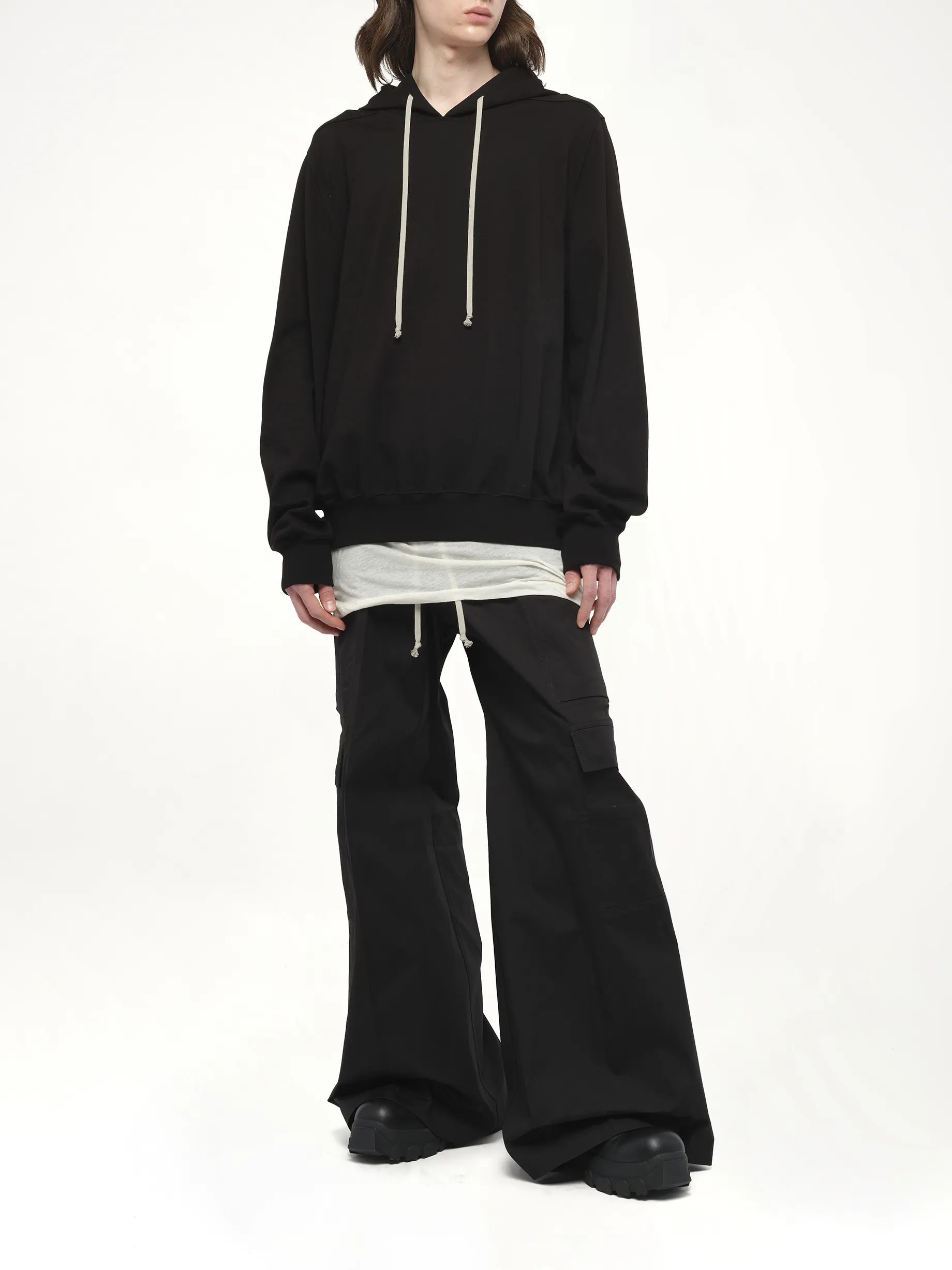 Drawstring Hoodie in Black sold by MARAIS product image thumbnail 4
