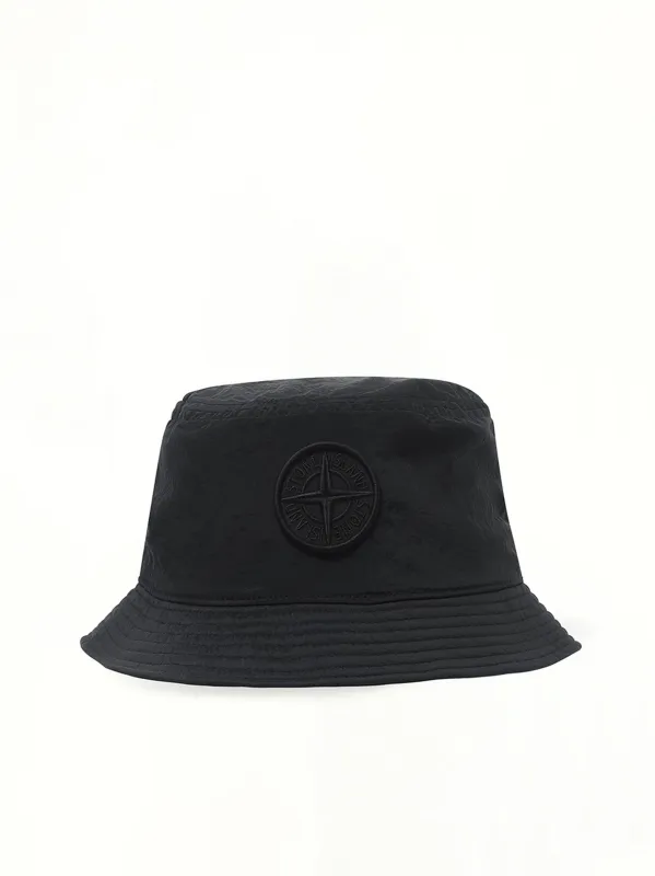 910001 Nylon Metal Bucket Hat in Black sold by MARAIS