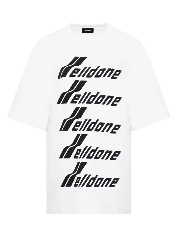Classic Front Logo T-Shirt in White made by WE11DONE