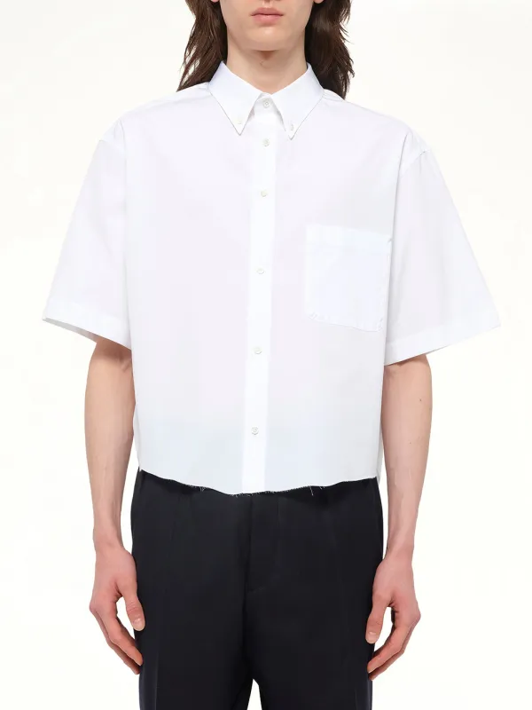 Short-sleeved Shirt in White made by Maison Margiela