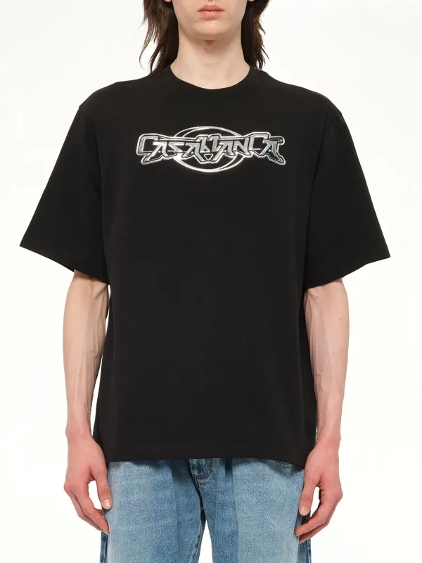 Casablanca 3D T-Shirt in Black sold by MARAIS