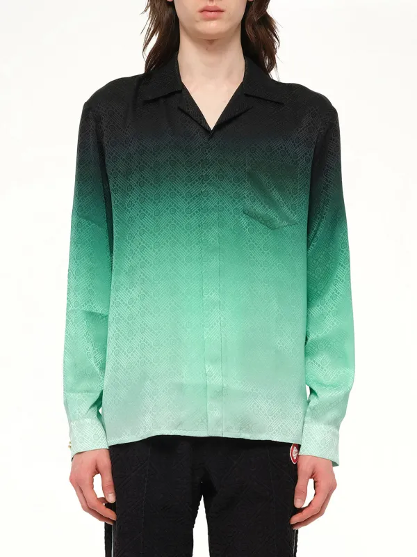 Ping Pong Gradient Shirt in Green sold by MARAIS