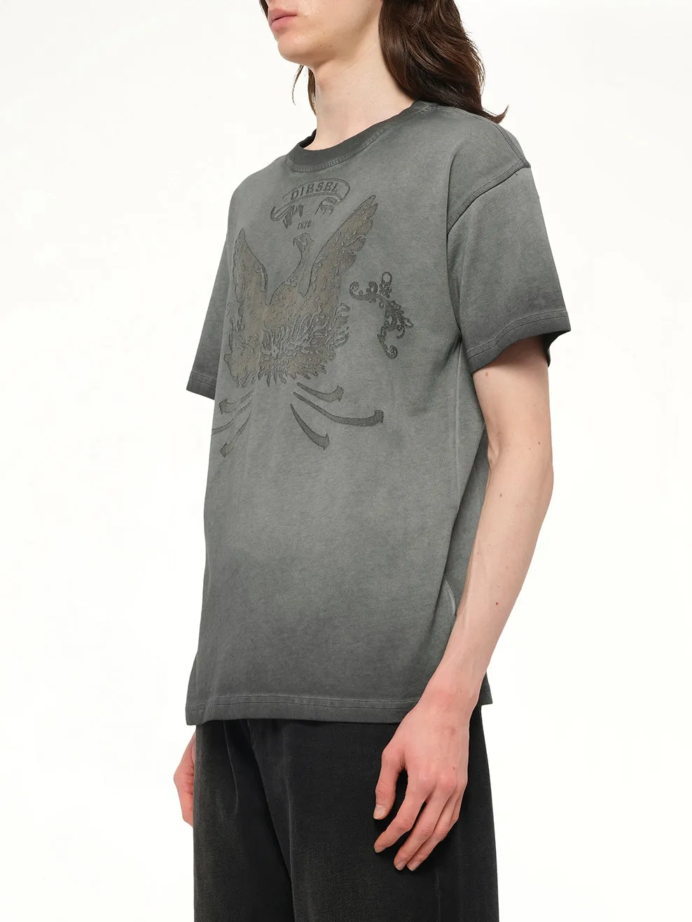 T-NORM-T9 T-Shirt in Washed Grey sold by MARAIS product image thumbnail 3