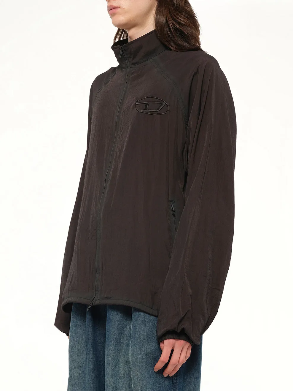 J-HENRI-SOUVENIR Track Jacket in Black sold by MARAIS product image thumbnail 3