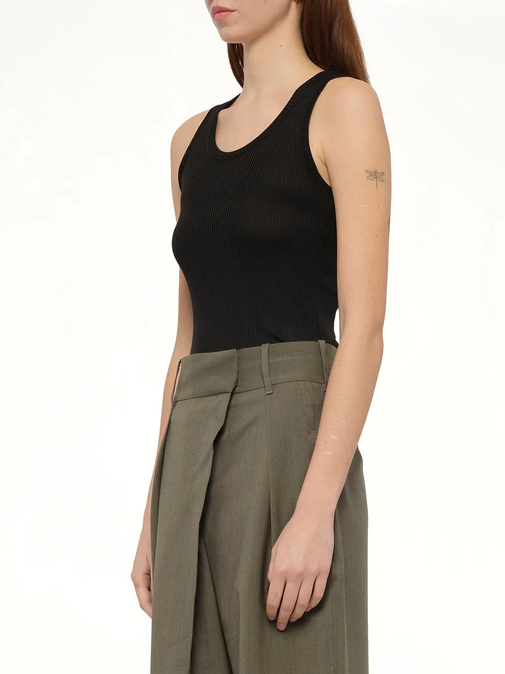 Anagram Tank Top in Black sold by MARAIS product image thumbnail 3