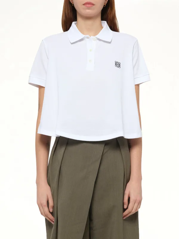 Trapeze Polo in White sold by MARAIS