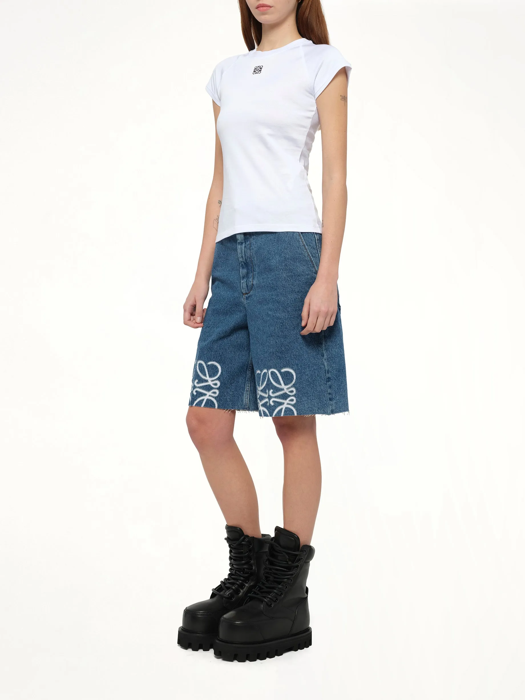 Small Fit Anagram T-Shirt in White sold by MARAIS product image thumbnail 4