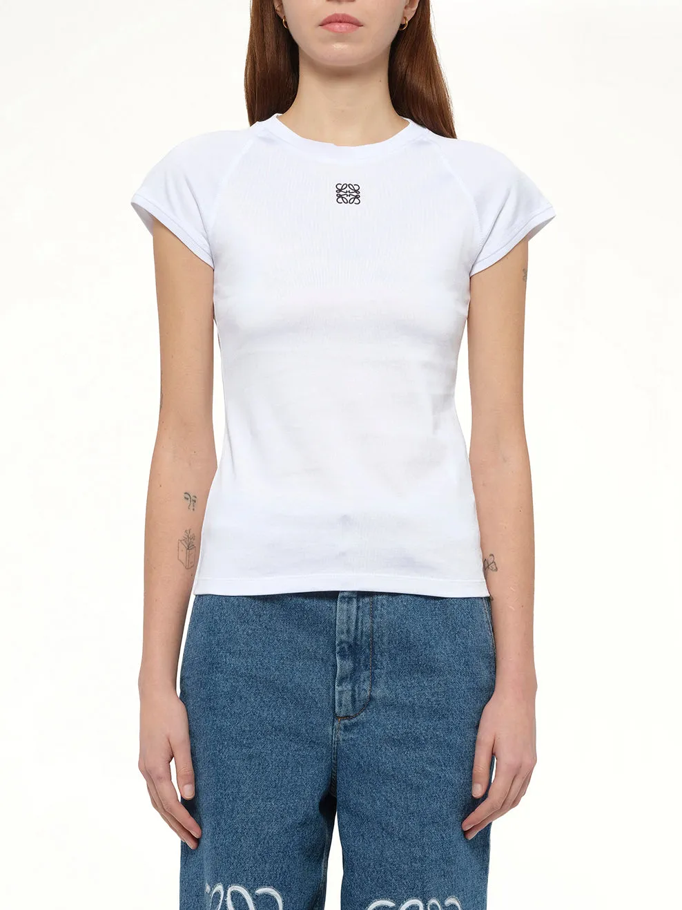 Small Fit Anagram T-Shirt in White sold by MARAIS
