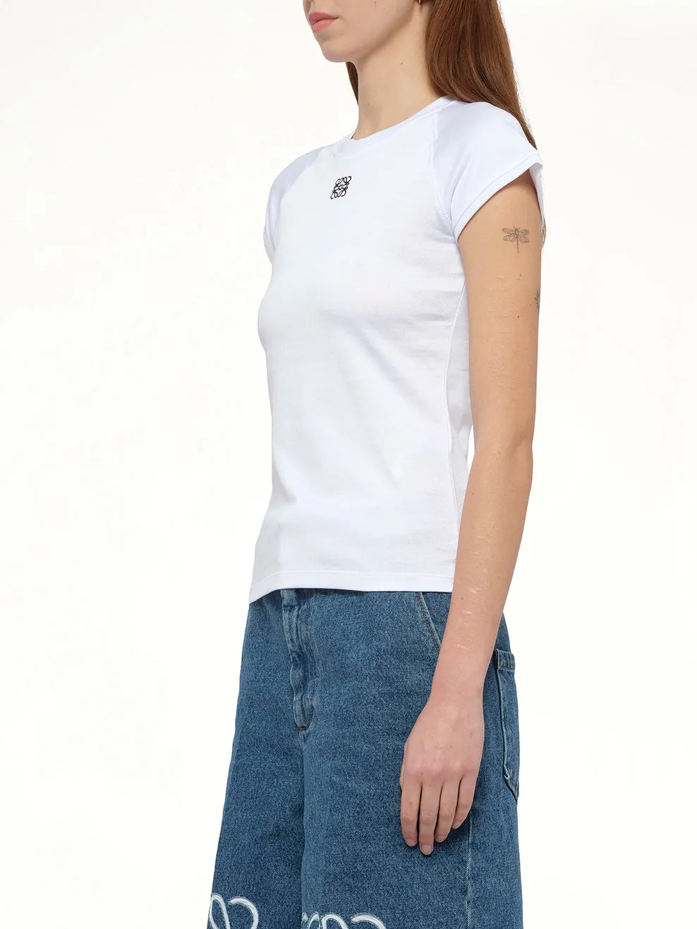 Small Fit Anagram T-Shirt in White sold by MARAIS product image thumbnail 3