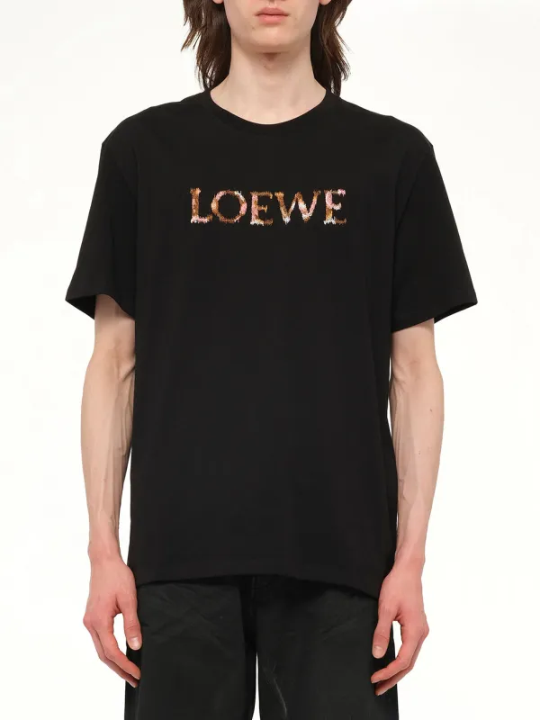 Relaxed Fit T-Shirt in Black made by Loewe
