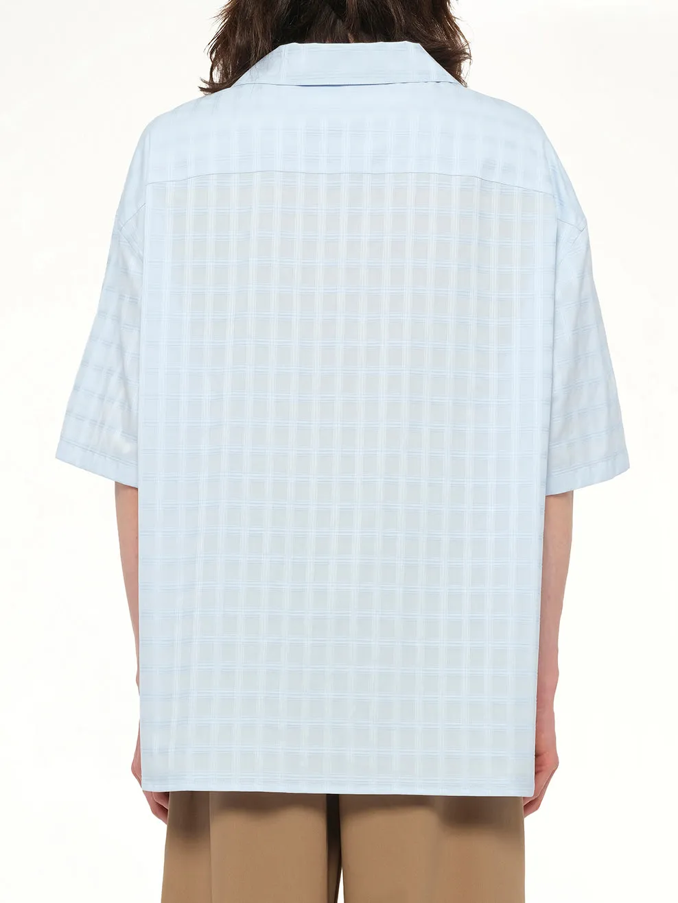 Short Sleeve Shirt in Light Blue sold by MARAIS product image thumbnail 5