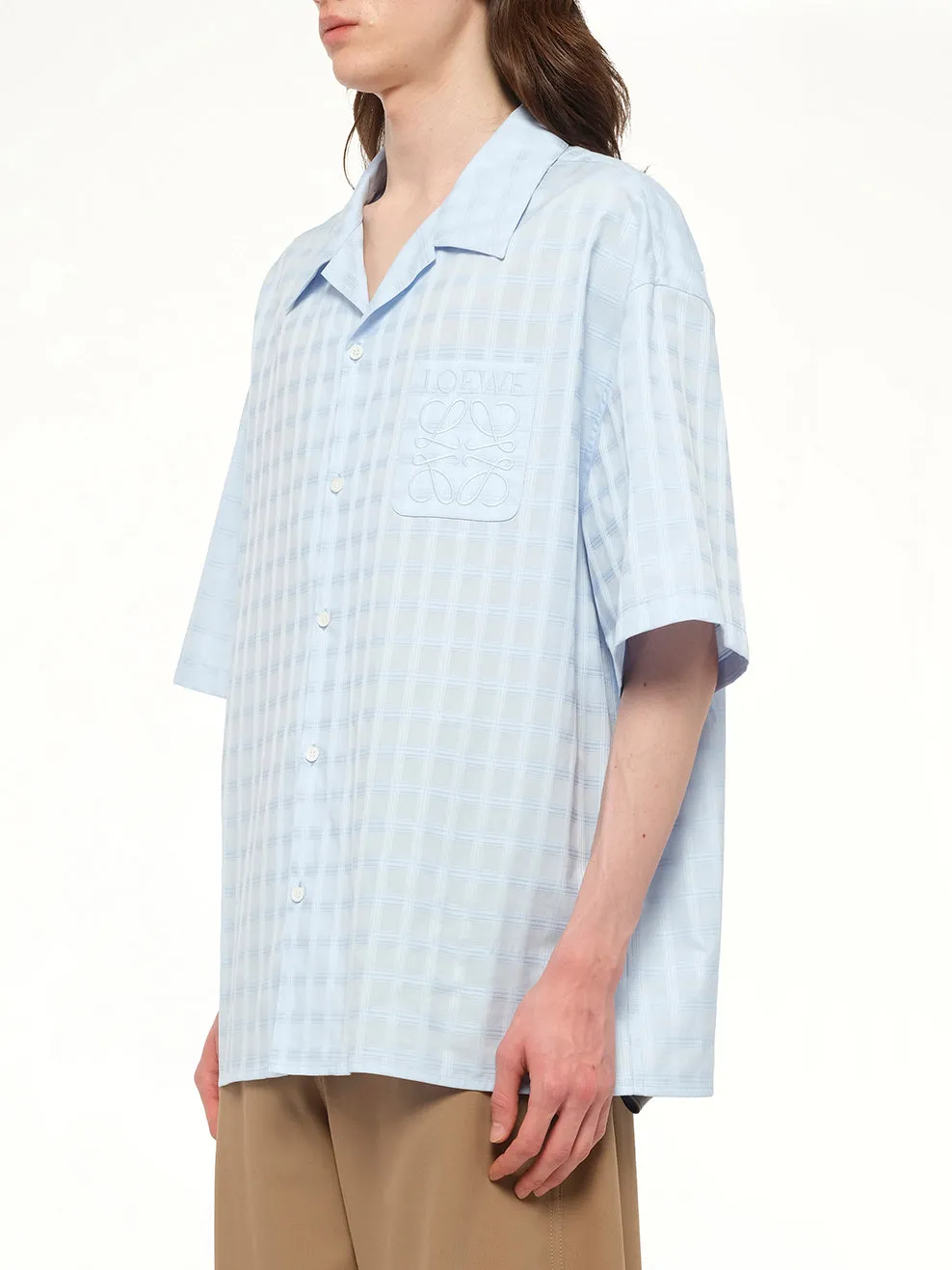 Short Sleeve Shirt in Light Blue sold by MARAIS product image thumbnail 3