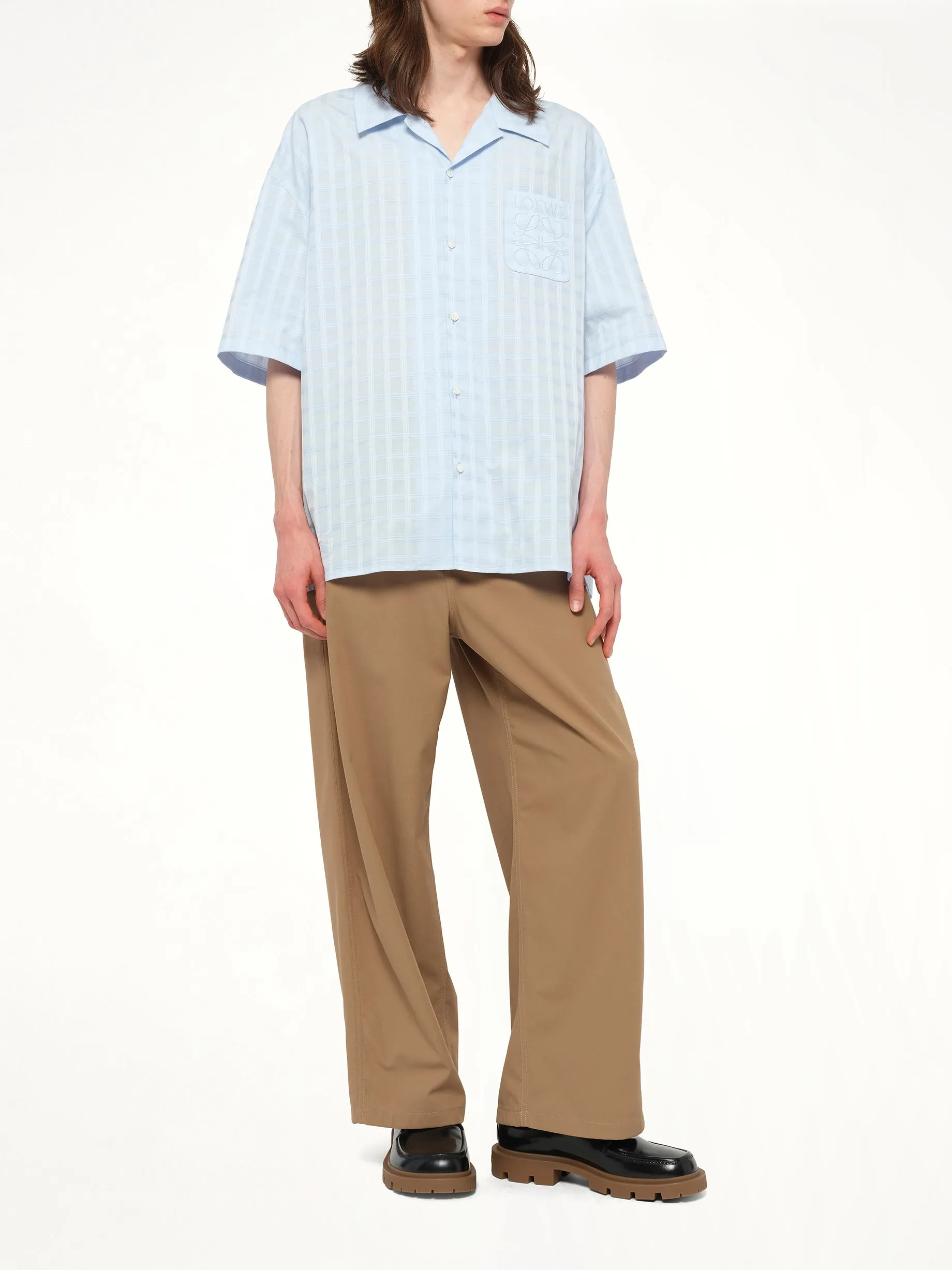 Short Sleeve Shirt in Light Blue sold by MARAIS product image thumbnail 4