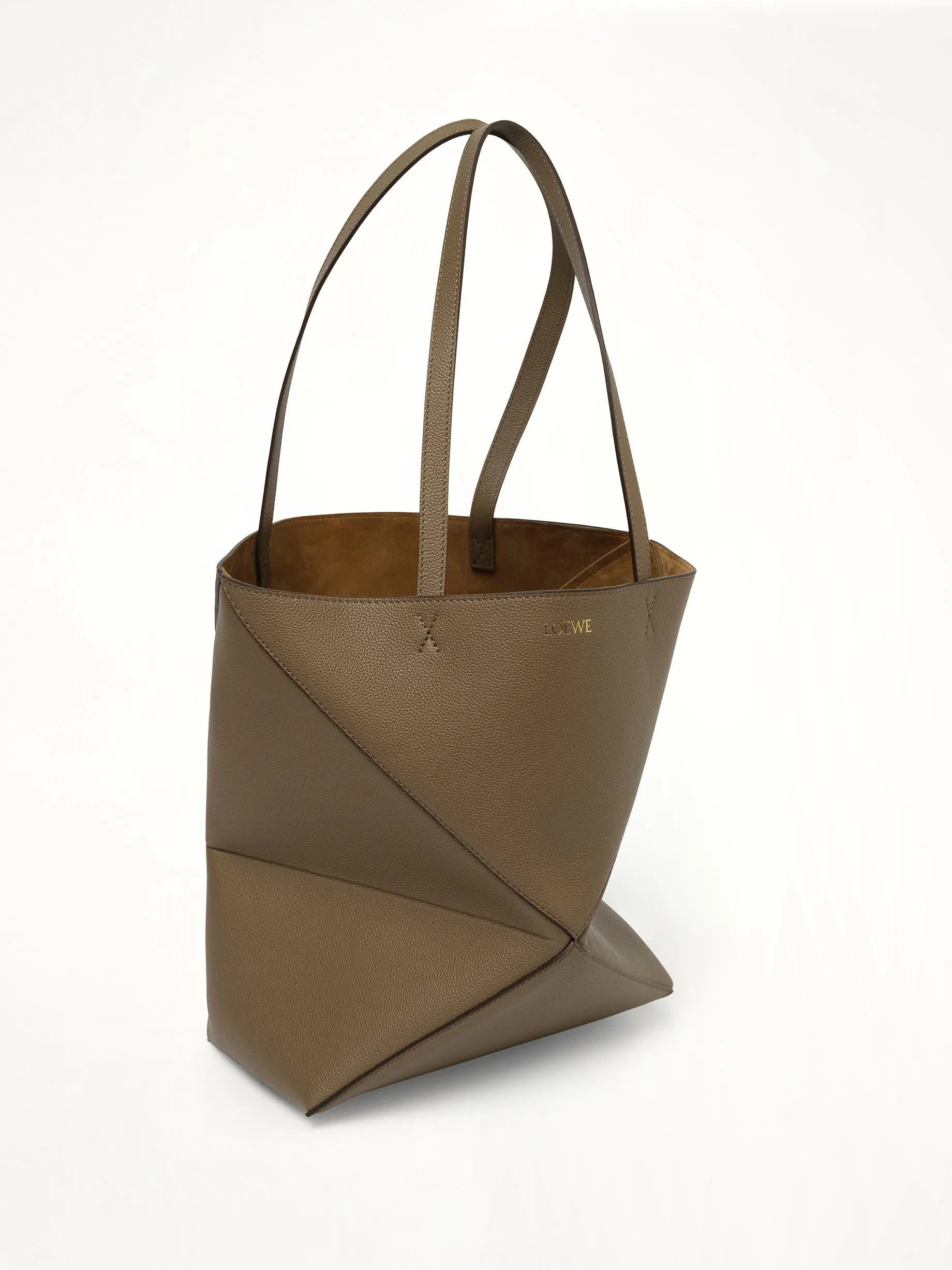 Puzzle Fold Tote Medium in Taupe sold by MARAIS product image thumbnail 2