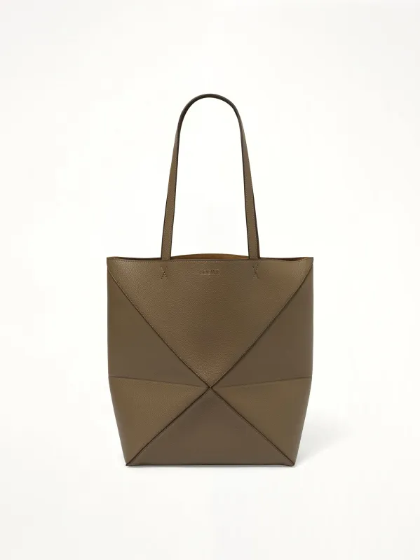 Puzzle Fold Tote Medium in Taupe sold by MARAIS