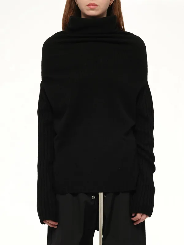 Shroud Sweater in Black made by Rick Owens