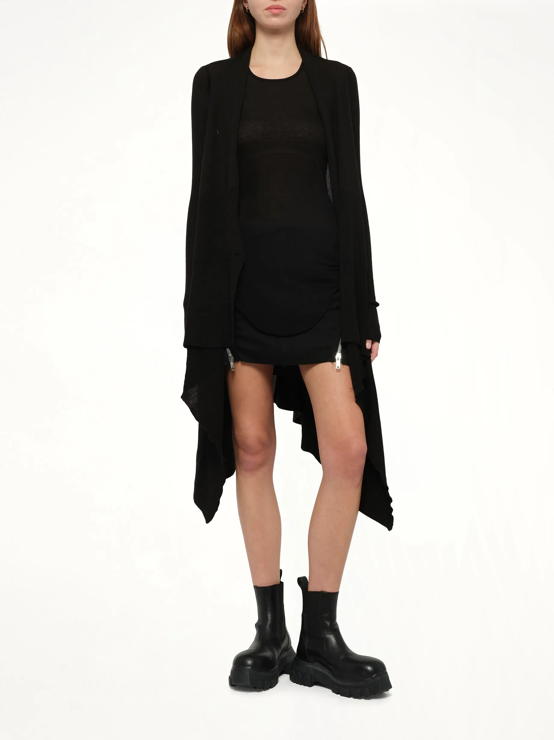 Long Wrap Cardigan in Black sold by MARAIS product image thumbnail 4