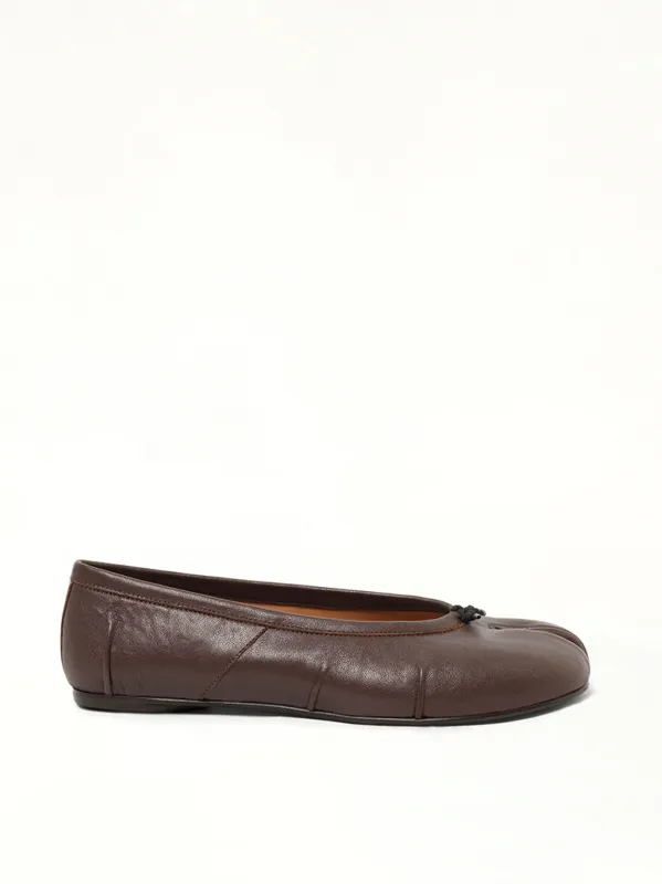 Tabi New Ballerina in Moka sold by MARAIS