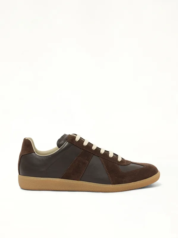 Replica Leather Sneaker in Brown sold by MARAIS