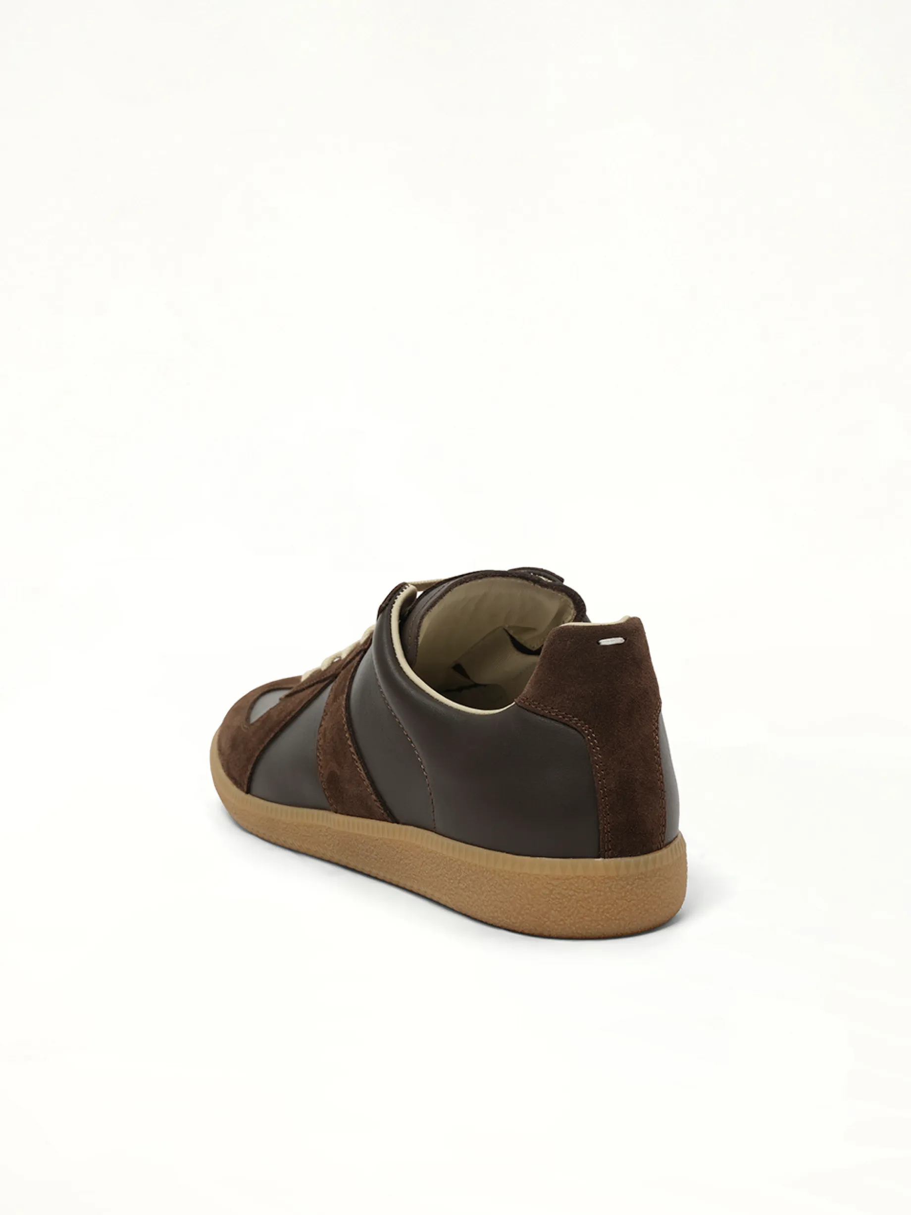 Replica Leather Sneaker in Brown sold by MARAIS product image thumbnail 3