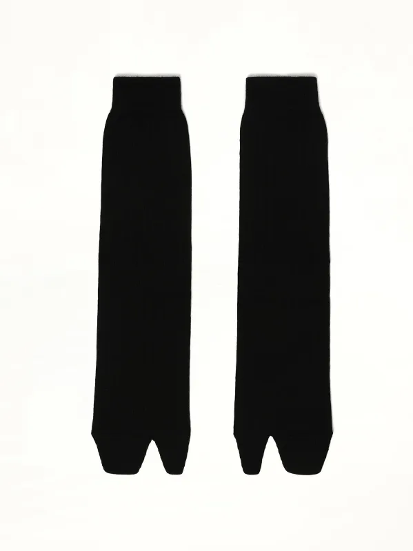 Tabi Bootleg Socks in Black sold by MARAIS