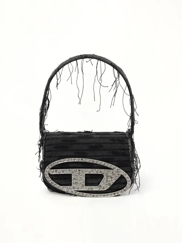 1DR Denim Shoulder Bag in Black sold by MARAIS