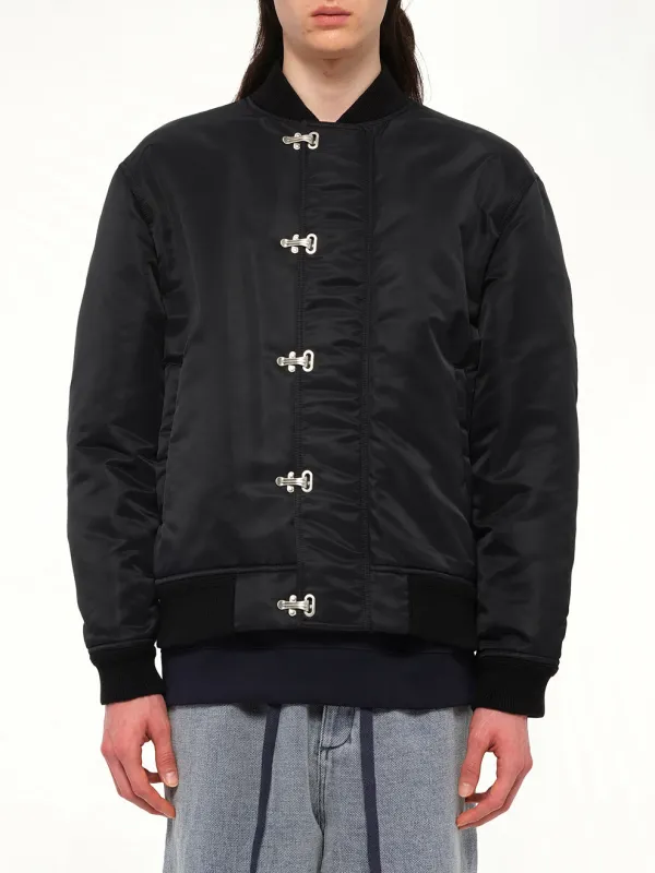 Metal Clip Jacket in Black sold by MARAIS