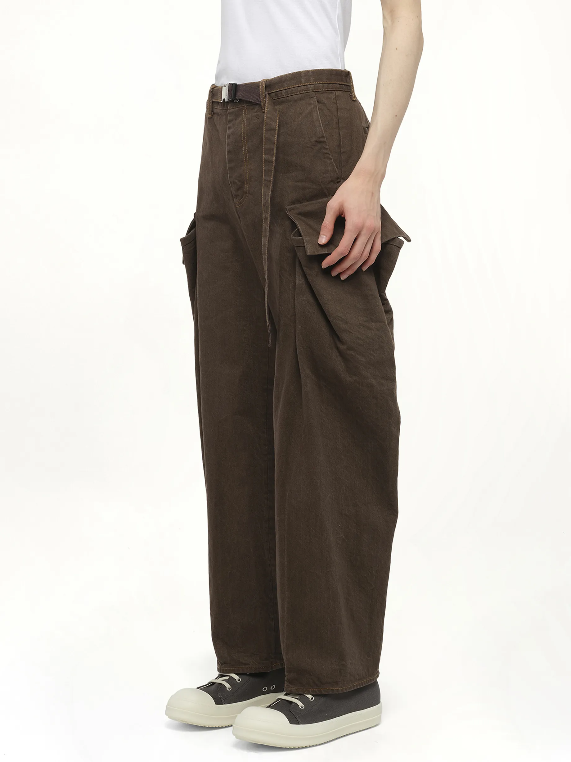 Denim Pants in Brown sold by MARAIS product image thumbnail 5