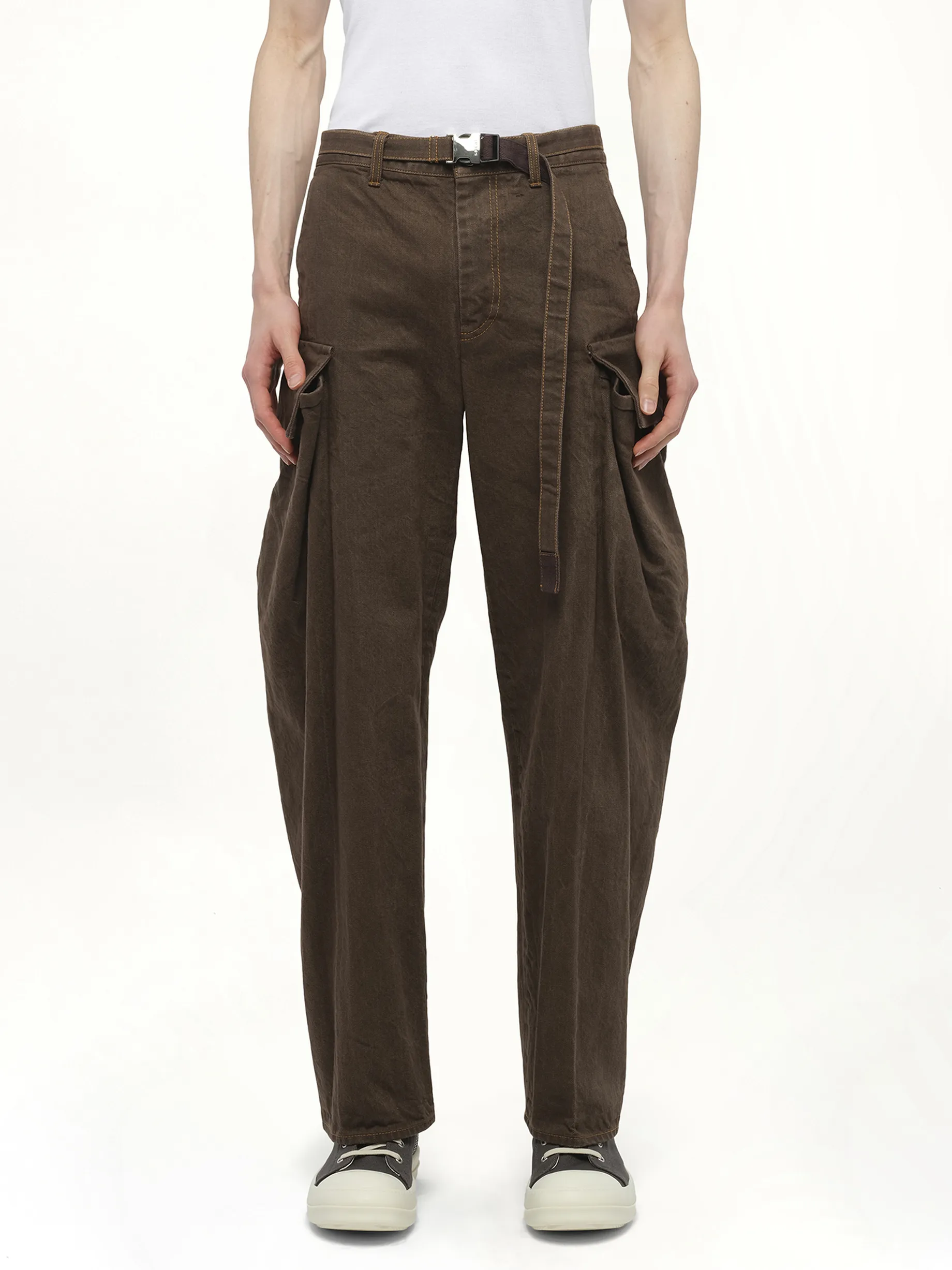 Denim Pants in Brown sold by MARAIS