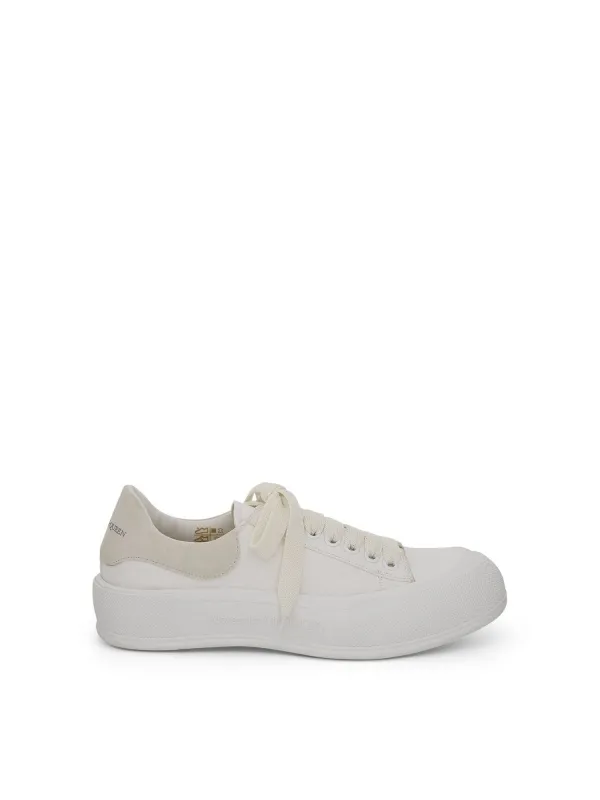 Deck Plimsoll In White made by Alexander McQueen