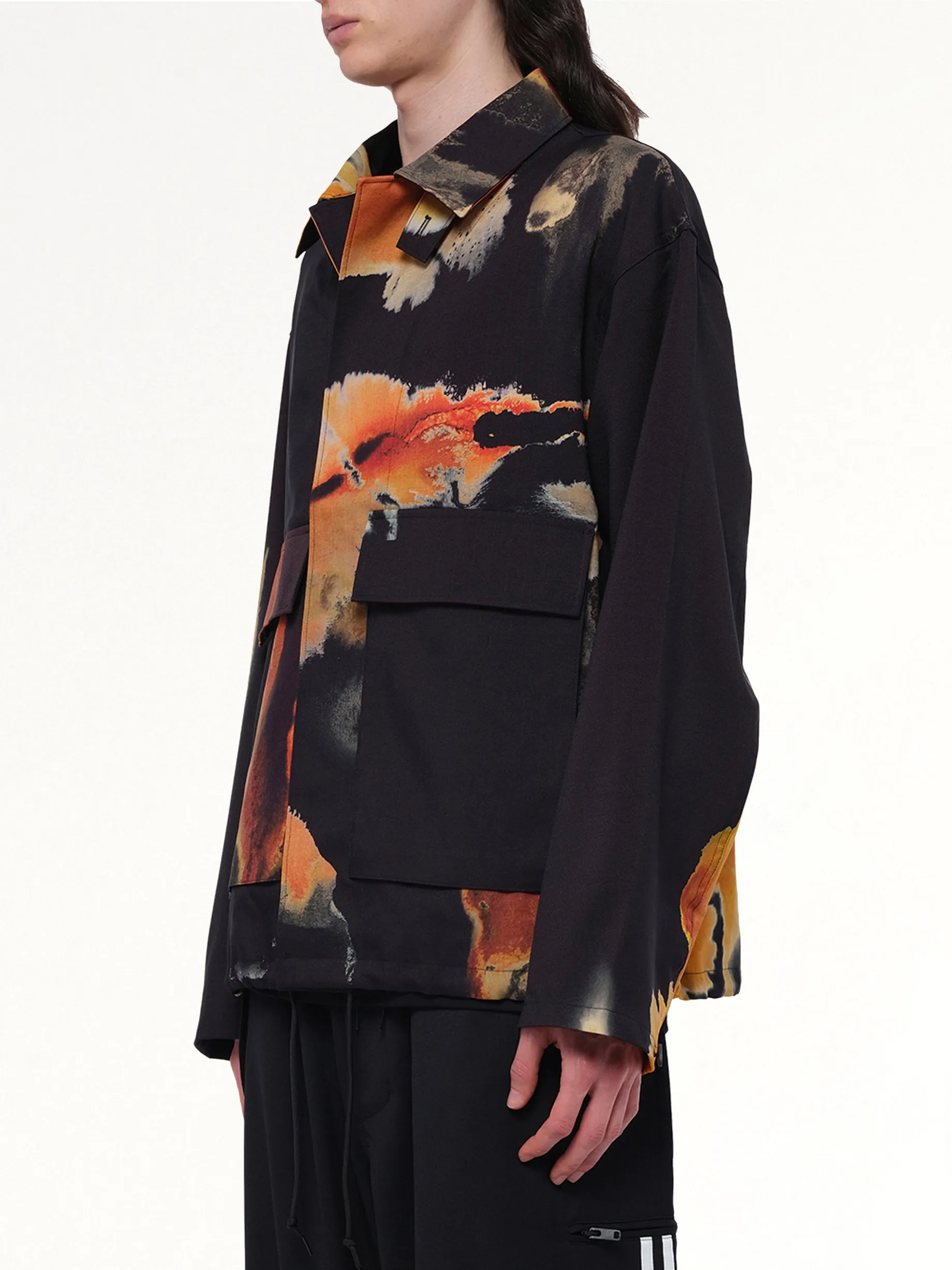 AOP Sport Uniform Coach Jacket in Black sold by MARAIS product image thumbnail 3