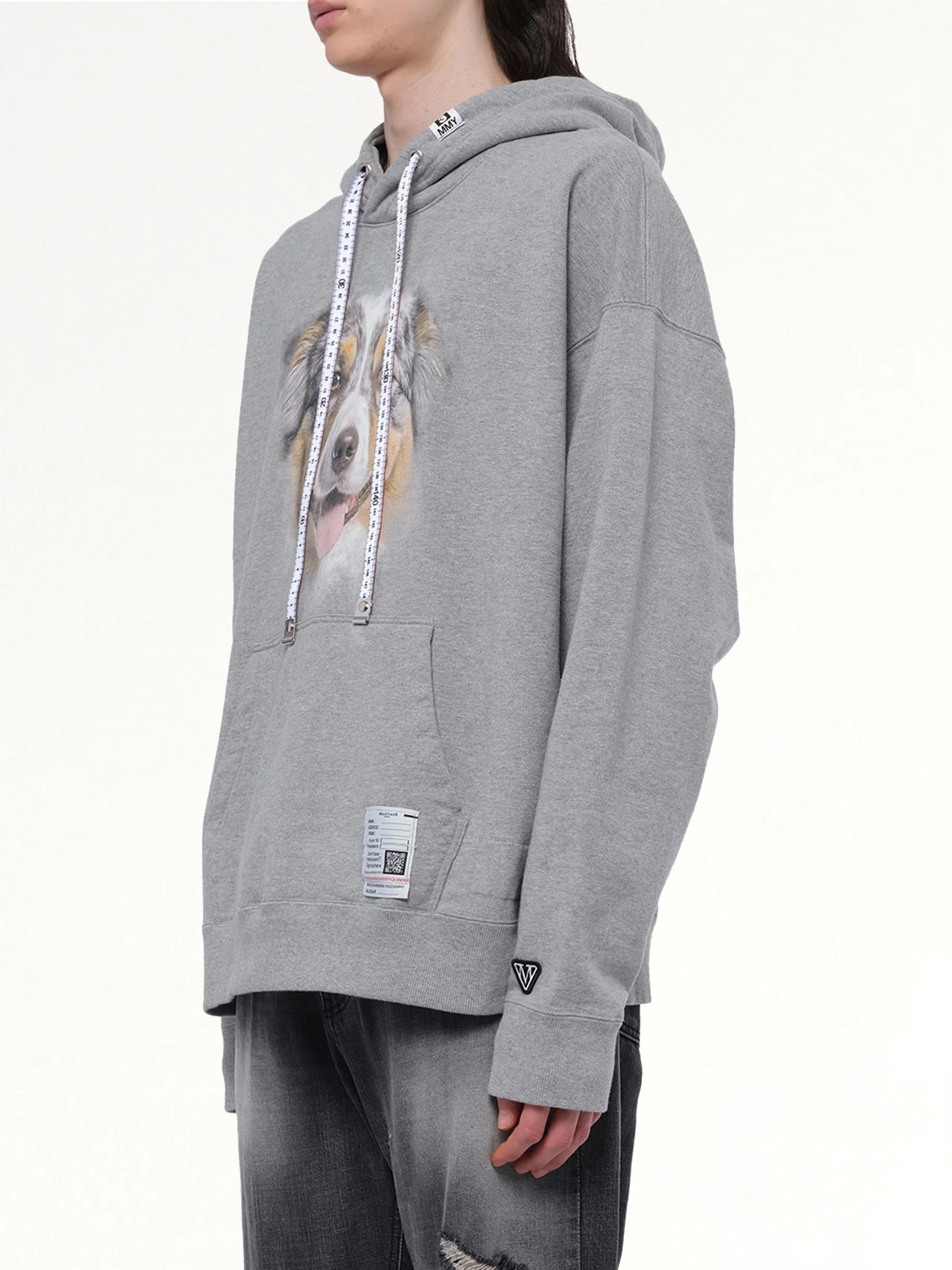 Dog Printed Hoodie in Gray sold by MARAIS product image thumbnail 3