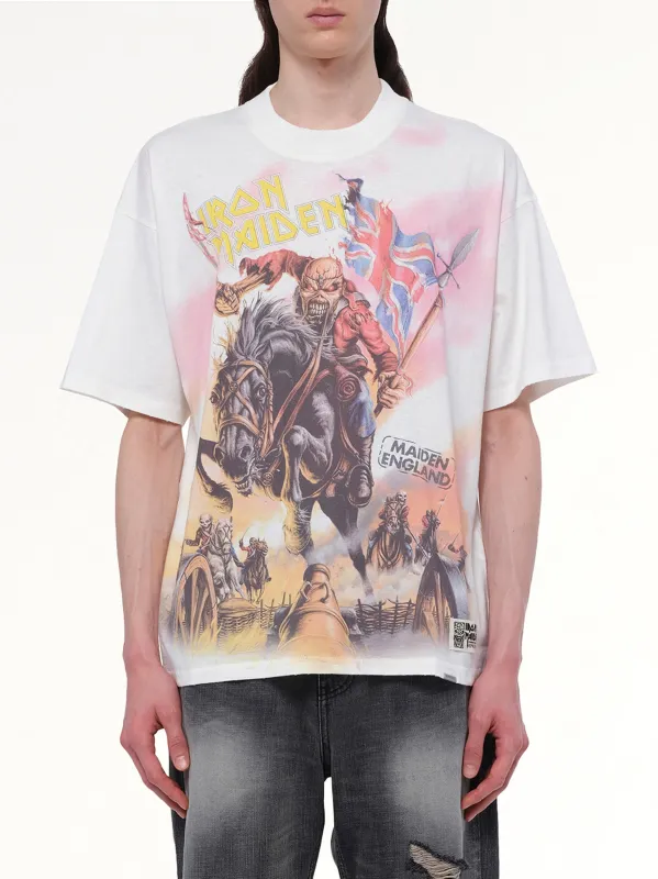 Iron Maiden Steed T-Shirt in Flat White sold by MARAIS