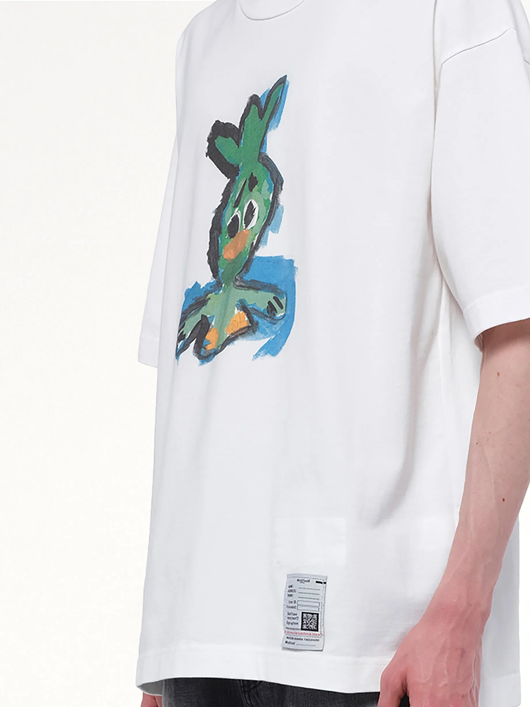 Leon Printed T-Shirt in White sold by MARAIS product image thumbnail 3
