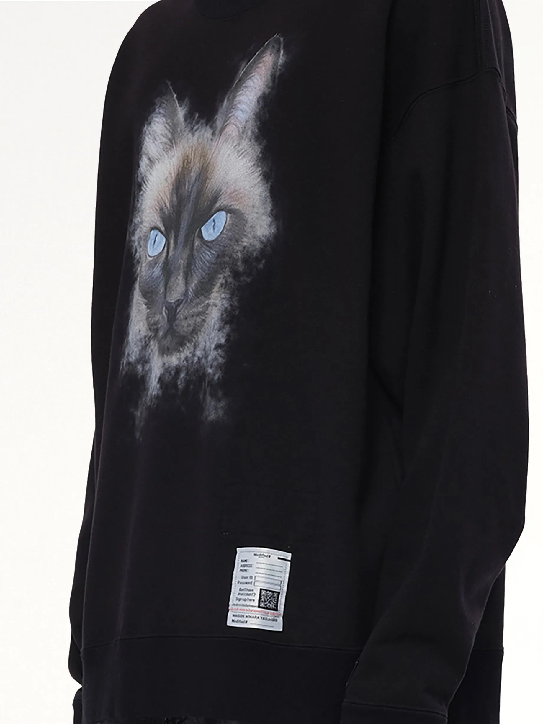Cat Printed Pullover in Black sold by MARAIS product image thumbnail 3